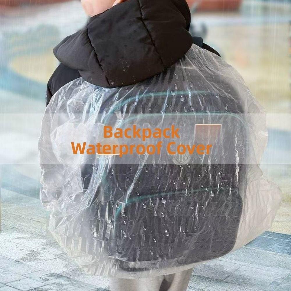 30Pcs Foldable Backpack Rain Cover Dust-proof Backpack Protective Sleeve Hiking