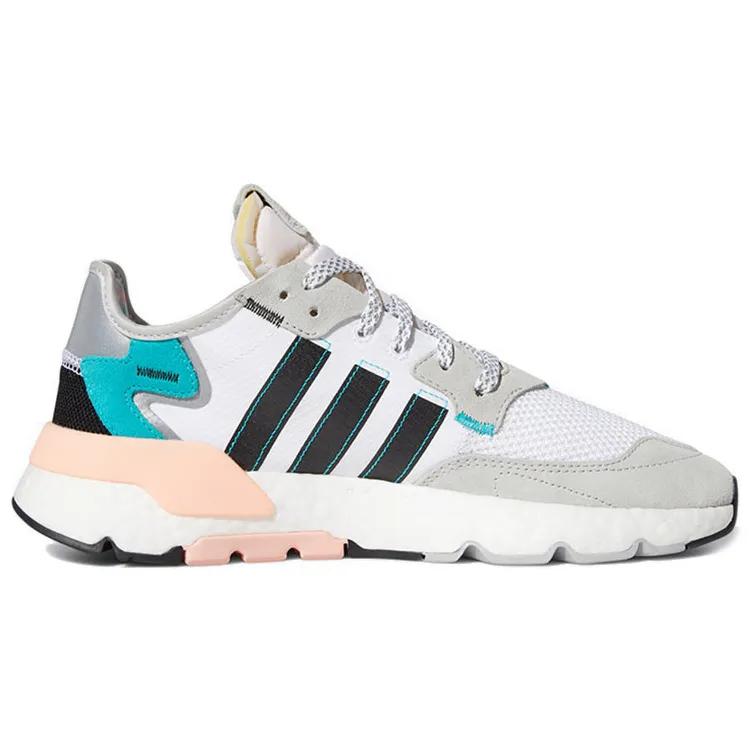 Adidas Nite Jogger 'White Hi-Res Aqua' (Unisex) Footwear White / Core Black / Hi-Res Aqua Casual Shoes FV3852