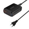 New 200W GaN Desktop charger 6-port USB Type C PD Charger Fast Charge 3.0 Fast Charger Mobile USB charger