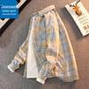 Мужская повседневная рубашка в клетку с длинным рукавом Jeanswest