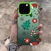 Для iPhone 17 16 15 14 13 12 11 Pro Max 17 Air 16E X XS XR Чехол С Рождеством Мультяшная Рождественская Елка Электрооцинкованный Серебристый Чехол
