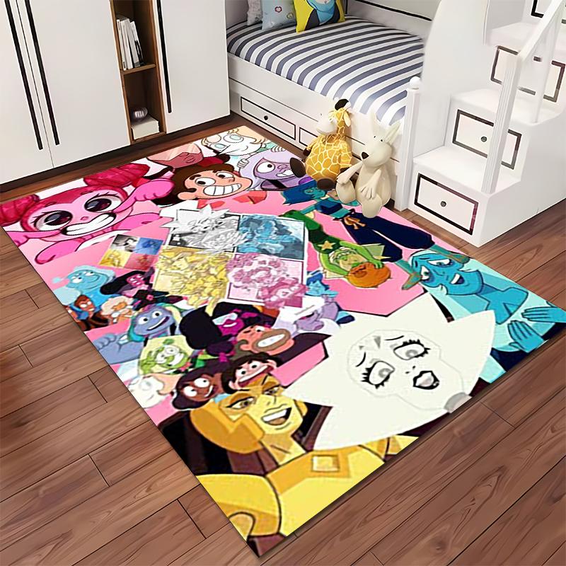 Aesthetic The Simpsons Cartoon Family Area Rug, Non-Slip Washable Throw Carpet for Living Room Bedroom Entryway Home - Wall Art