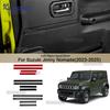 Наклейка на интерьер из углеродного волокна для Suzuki Jimny 2018-2025, 3/5 дверей, черная отделка ABS