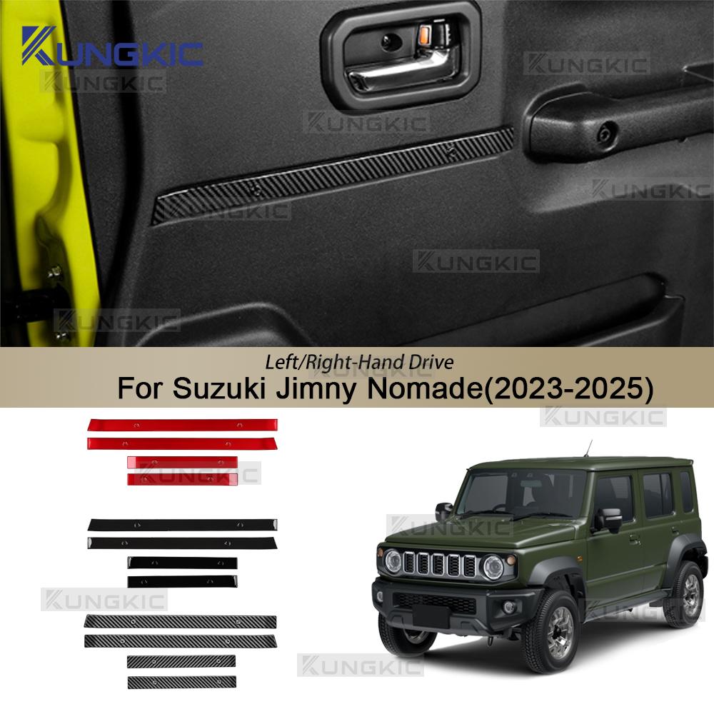 Carbon Fiber Interior Sticker for Suzuki Jimny 2018-2025 3/5 Doors ABS Black Trim
