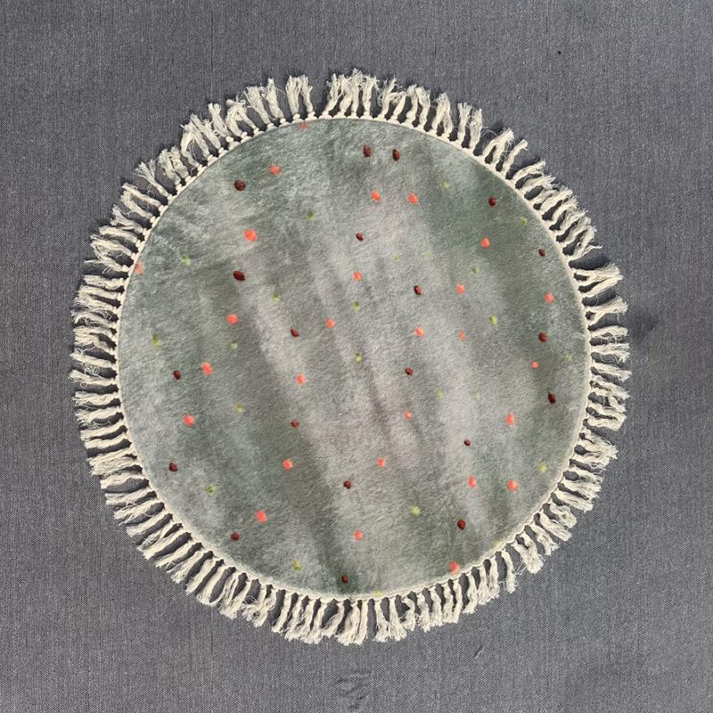 Круглый ковер с кисточками Винтажный ковер для детской комнаты Детская комната Гардеробная ковер у кровати