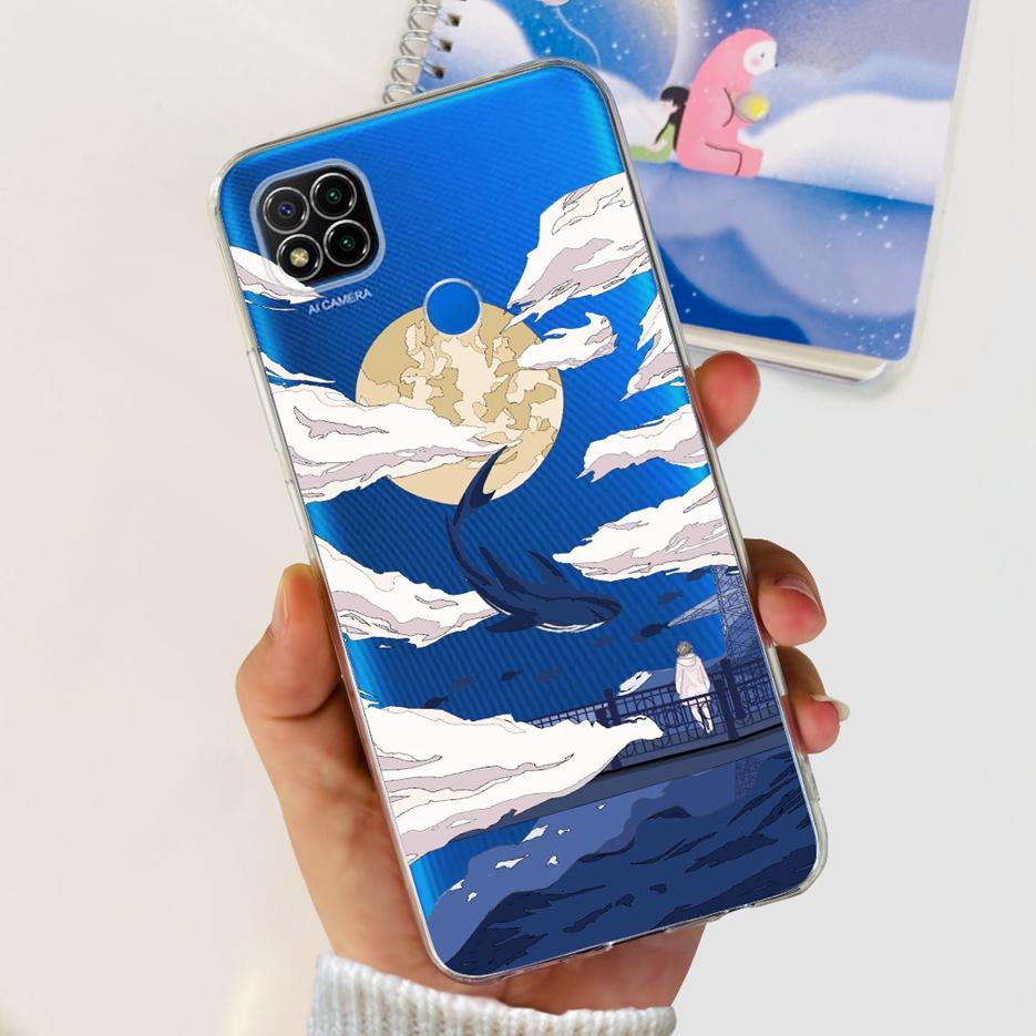 Чехол для Xiaomi Redmi 9C Милый Чехол с Рисунком Панды Астронавта Мягкий Силиконовый Чехол для Телефона Для Xiaomi Redmi 9C NFC Redmi9C Fundas Capa