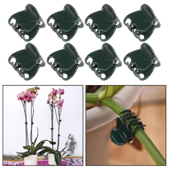 50/100 шт. Зажимы для растений, многоразовые зажимы для орхидей, вьющиеся растения, поддерживающие зажимы для стеблей, стебли лозы растут вертикально
