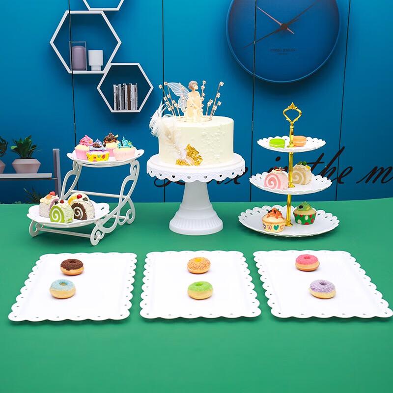 European Style Double-Layer Dessert Display Stand