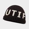 Autumn and winter new letter jacquard knitted landlord hat men's and women's fashion simple wool hat outdoor crimping warm cold hat