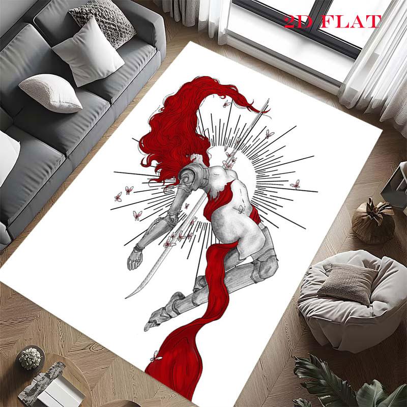 Malenia Rot Carpet Rug for Living Room Bedroom Home Sofa Decoration,Kids play Nonslip Floor Mat