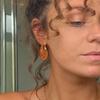 2024 New Big Water Droplet Transparent Resin Drop Earrings for Women Stainless Steel Circle Ear Buckle Statement Jewelry Gifts