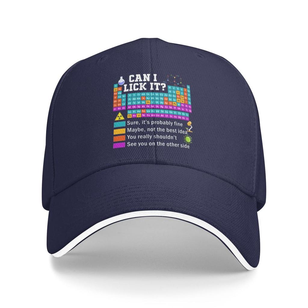 Baseball Caps Can I Lick It Periodic Table Awesome Graphic Unisex Outdoor Summer Hats