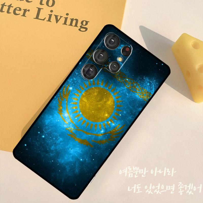 Чехол для телефона Флаг Казахстана Для Samsung Galaxy S25 S24 Ultra S9 S10 S20 S22 S21 Plus S23 FE Задняя крышка