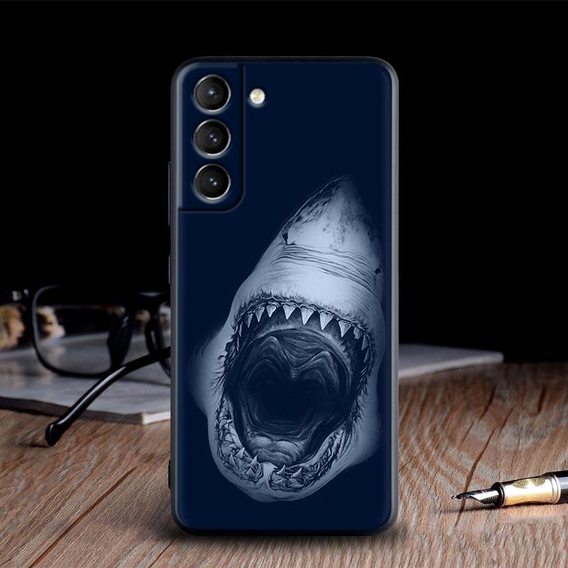 Чехол для Samsung Galaxy S24Ultra с изображением китовой акулы в океане Funda S24 5G S22 S23 Ultra S20 S21 FE S10 Plus Мягкие ТПУ чехлы для телефона