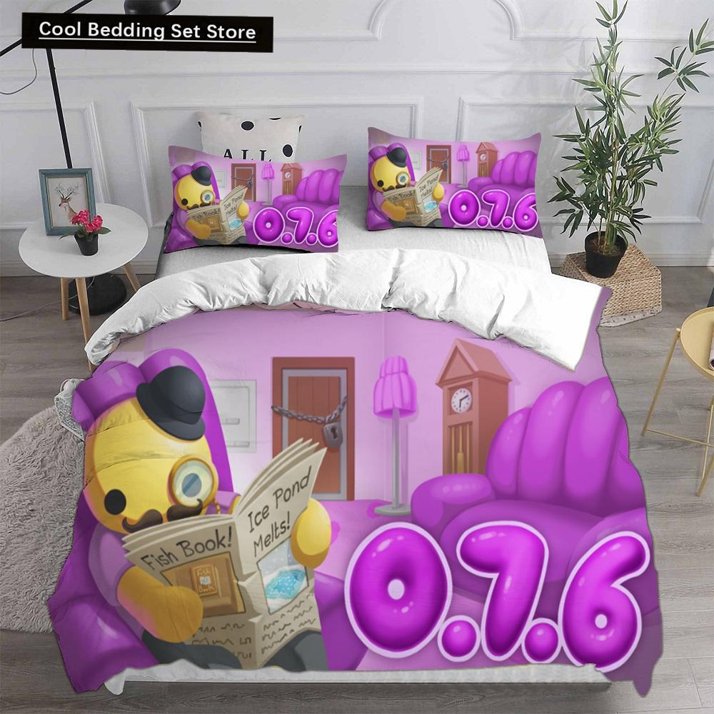 3D Print Wobbly Life Single Twin Full Queen King Size Quilt Anime Bed Cover Pillow Case 2-3 Pieces Duvet Cover Bedding Sets