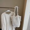 Fashion Hollow Out Women's Shoulder Bags Designer Knitting Handbag 2025 New Large Capacity Summer Beach Tote Bag Female