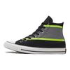 Converse Chuck Taylor All Star Hi-Vis Canvas Wrap Нескользящие Амортизирующие Высокие Кеды для Скейтбординга Унисекс Кроссовки Черный Зеленый Серый 169451C