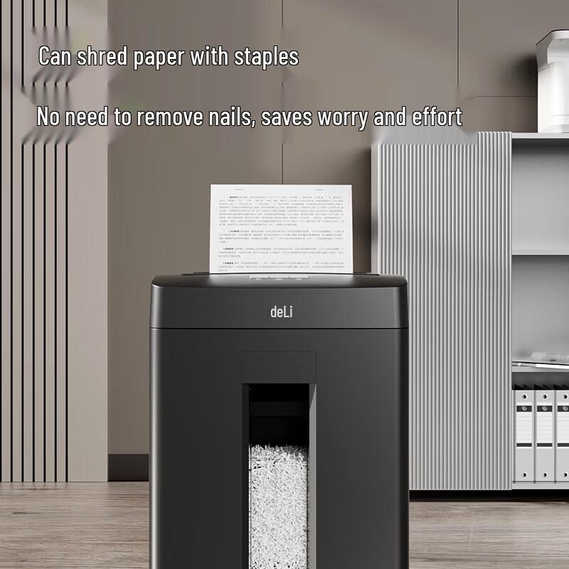 Deli GA312 P-4 Cross-Cut Paper Shredder CN plug (adapter included)