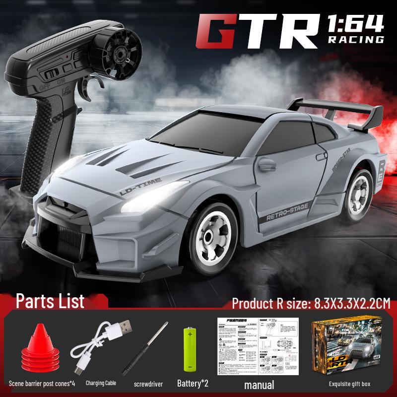 1:64 Мини-Высокоскоростная RC Дрифт-Машинка - Гоночная Модель-Украшение, Идеальный Праздничный Подарок для Мальчиков