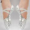 Women Girl Little Princess Shining Faux Leather Ballet Gymnastics Dance Shoes