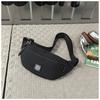 Casual Messenger Bag Fashionable Solid Color Nylon Messenger Fanny Pack Large Capacity Men's and Women's Shoulder Bag Daily Breast Bag Women's