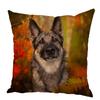Персиковый кожаный чехол для подушки Подушка с изображением овчарки Домашнее животное Животное Подходит для детской комнаты
