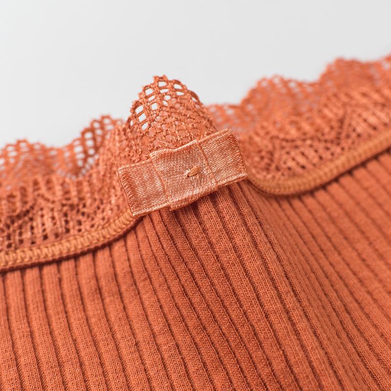 4 PCS Solid Color Women's Panties Lace Threaded Underwear Female Mid-Waist Soft Comfortable Lingerie Girl Lingerie Sexy Woman Clothes