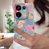 Мультяшный чехол-пенал для отпуска для Xiaomi Redmi Note 14 13 Pro 5G 4G 12 11 Чехол для Xiaomi 14T 13T 11T Pro Силиконовый чехол с текстурой кожи