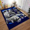 Sports Car Graphic Rug Design suitable as a non-slip mat for the living room or bedroom sofa