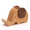Wooden Craft Wooden Elephant Desk Organizer Creative Design Desktop Ornament Pen Holder Multipurpose Multifunctional Stationery