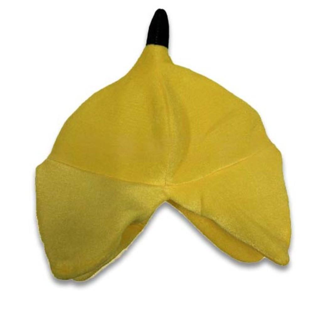 Vibrant Yellow Design Banana Plush Hat Three-Dimensional Peel Quirky Cosplay Cap Toddler Kid Gift