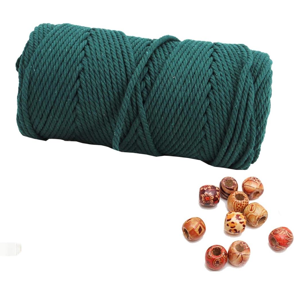 Шнур макраме 4 мм 100 м, хлопковая веревка, веревка, поделки, сделай сам, цветная нить, витой шпагат, ручное шитье, домашнее свадебное украшение