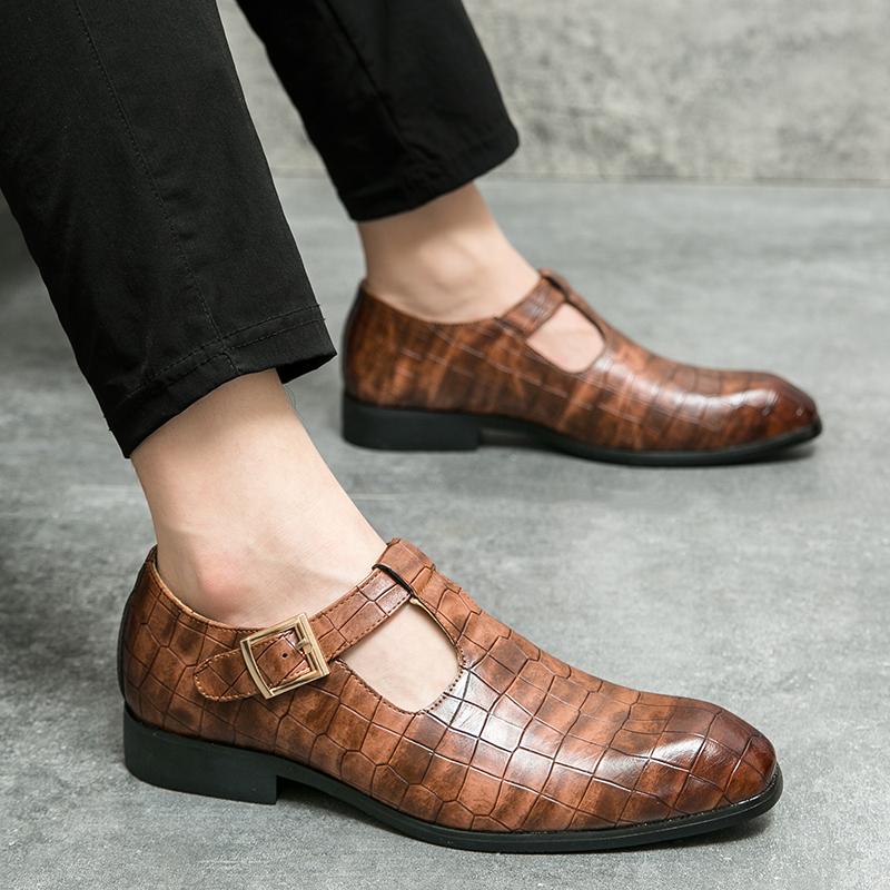 Fashion Trends 2024 New Brand Men's Baotou Leather Sandals Spring Summer Autumn Loafers Shoes Flats Black Business Party Loafers