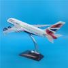 Масштаб 36 см Модель самолета A380 British Airways Шасси Литой смола Коллекция самолетов Дисплей Подарки Офисные аксессуары