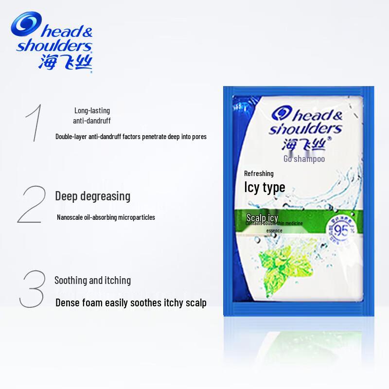 Head & Shoulders Освежающий охлаждающий шампунь против перхоти, 24x5 г, саше