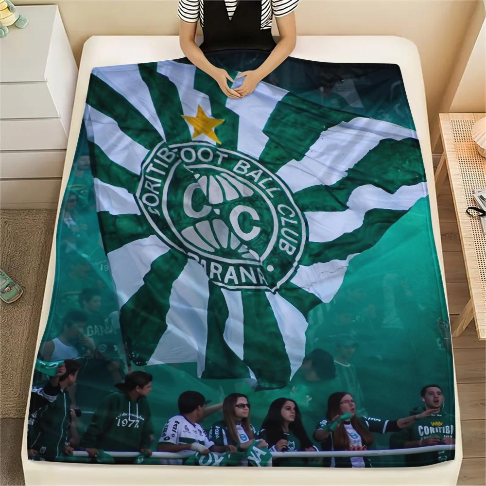 Coritiba Football Club,pattern Flannel Blanket, High quality Comfortable for All Seasons, Home Decor, Warmth and Comfort, Perfect for Gifts.