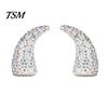 Rhinestone Devil Horns for Halloween Costumes 1 Pair Horns, Car Dashboard Decor, Faux Crystal Sparkling Demon Hair Cosplay Clip Cosplay, Glitter