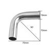 Отвод из нержавеющей стали 90 градусов, гибка на оправке 90°, полированная труба 19/25/32/38/51 мм, инструменты для полировки труб для DIY, обустройство дома
