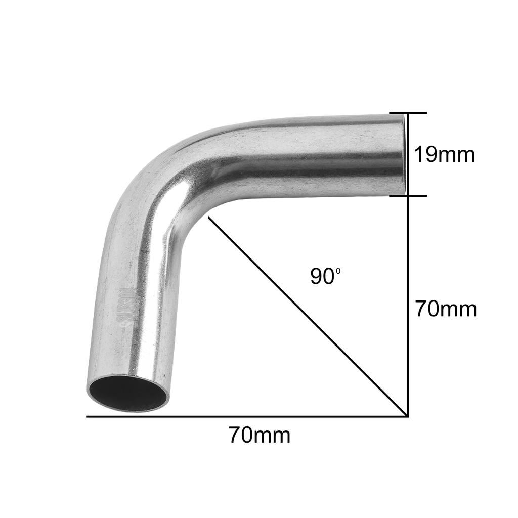 Отвод из нержавеющей стали 90 градусов, гибка на оправке 90°, полированная труба 19/25/32/38/51 мм, инструменты для полировки труб для DIY, обустройство дома