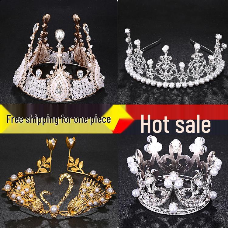 Pearl Crown Bride Cake Topper for Valentine's, Birthday, and Wedding Decor