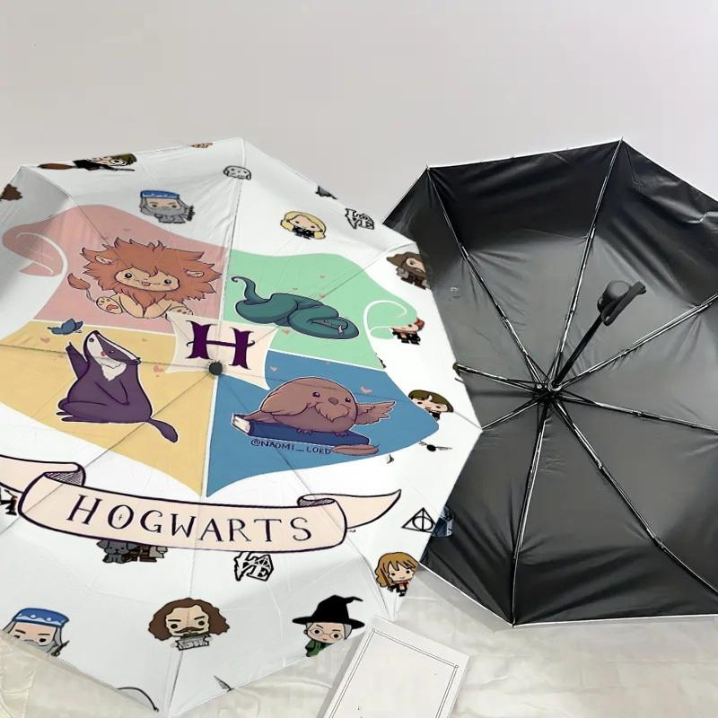 1PC Warner Hogwarts Harry Potter Umbrella-8-Rib Reinforced, Automatic Open, Lightweight-A113