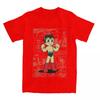 Mighty Atom Astro Boy Osamu Tezuka T Shirt for Men Cotton Funny T-Shirt Round Collar Astroboy Tees Short Sleeve Tops Plus Size