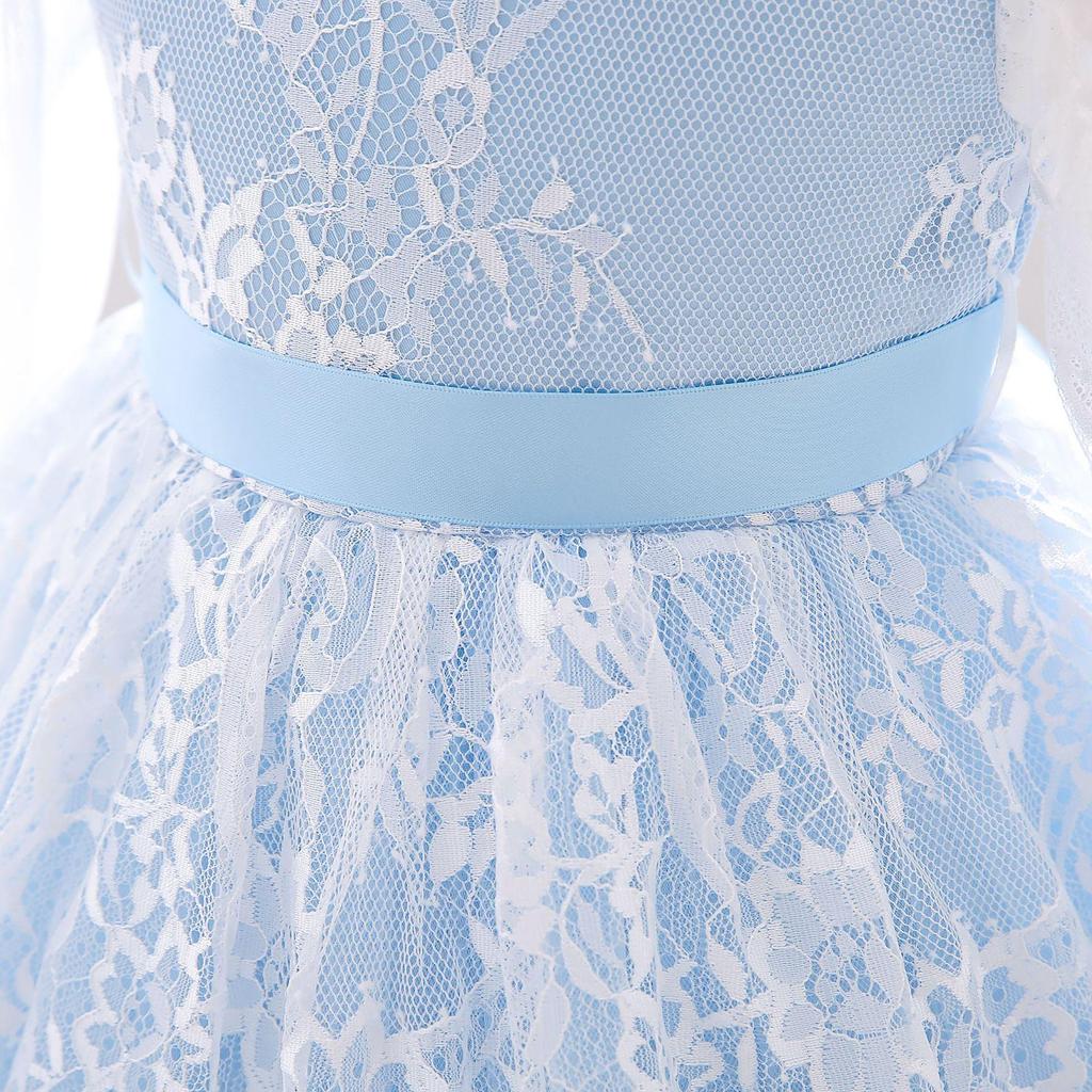 Платье подружки невесты с большим бантом для девочек на крестины 1 года, платье принцессы на день рождения, костюм, вечернее свадебное платье с короткими рукавами