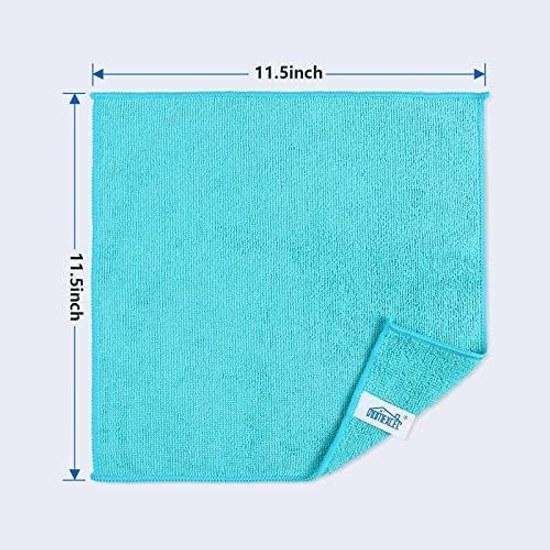 HOMEXCEL microfiber cloths 50 sheets commercial towels thin wipes cleaning dishcloths kitchen etc. approximately (multicolor)