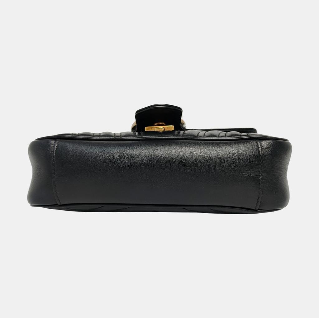 [Pre-Owned] Gucci GG Marmont Matelassé Mini Bag 'Black' - Very Good #1LJ7S3H