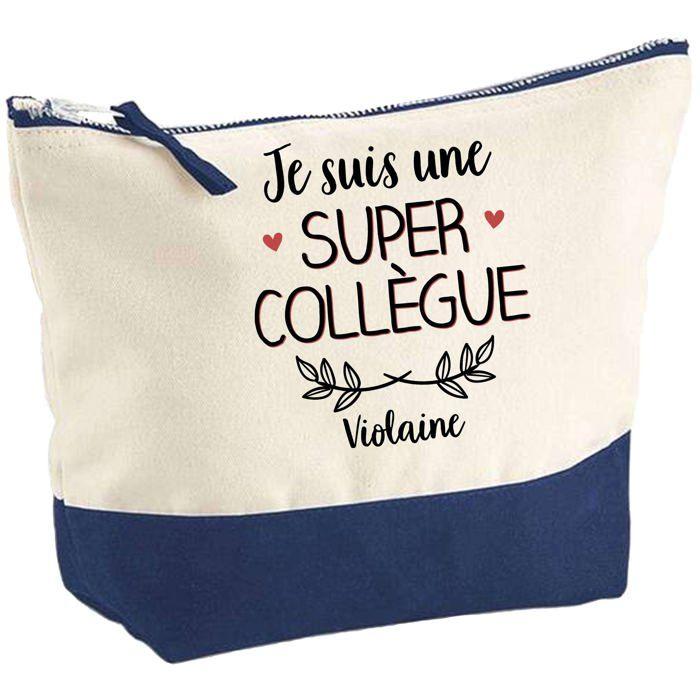 Trousse de maquillage - PLANETEE - Violaine Super Collègue - Grand format - Coton - Impression HD
