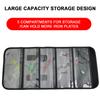 5 Pockets Portable Fishing Bait Bag Mesh Folding Bait Lure Hook Handbag Large Capacity Fishing Jig Bag for Soft and Hard Baits