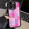 Phone Case for iPhone 17 Air 16E 15 16 Pro Max Fashion Building Blocks Pattern Cover 14 Plus 13 12 Mini Soft Shell Silicone Fund