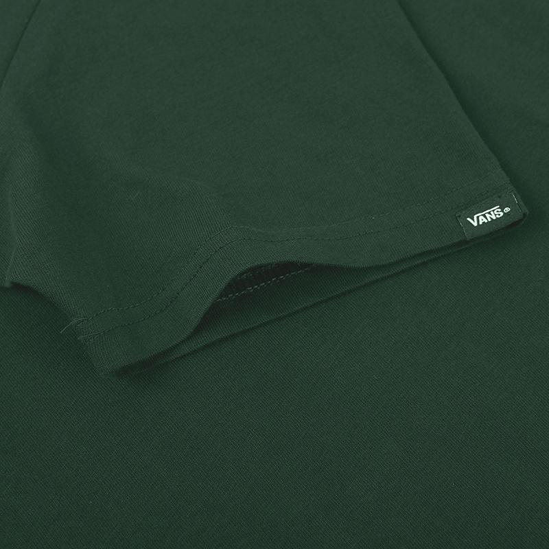 Vans T Shirts Men's Green Crew Neck Moderate Straight Fit VN0A4UQWEEI