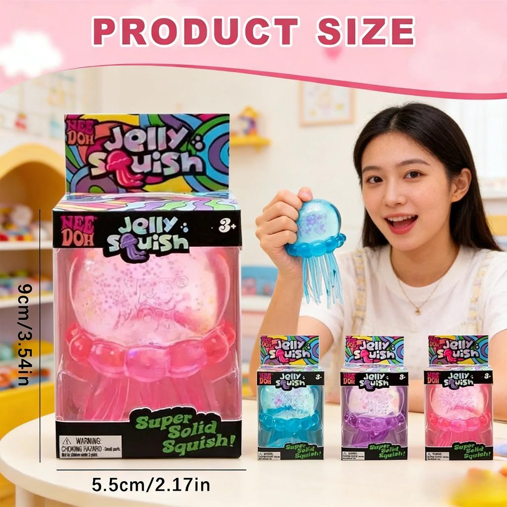 Милая осьминожка Nee Doh Jelly Hops, Игрушка-антистресс, Водонепроницаемая сенсорная игрушка для игры в воде, Отличный подарок для мальчиков и девочек